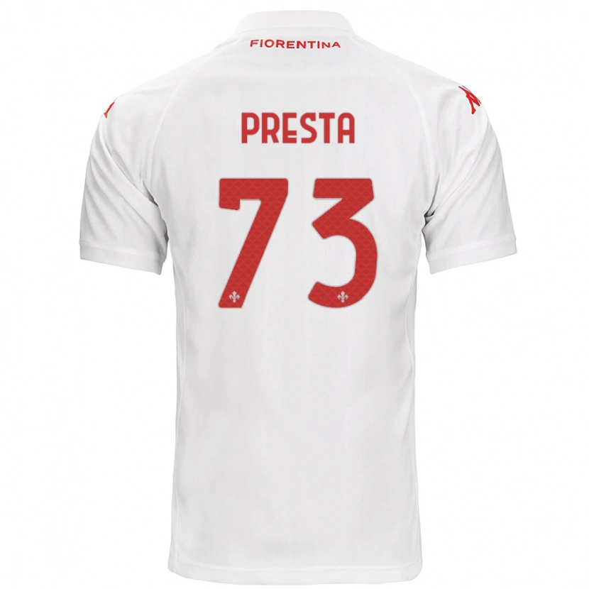 Danxen Kid Francesco Presta #73 White Away Jersey 2024/25 T-Shirt