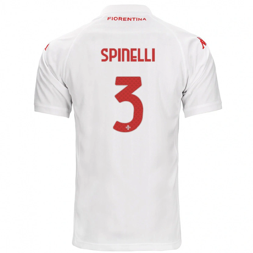 Danxen Kid Giorgia Spinelli #3 White Away Jersey 2024/25 T-Shirt