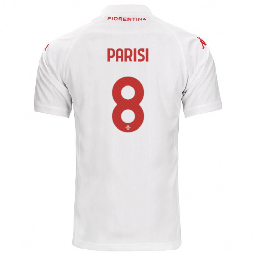 Danxen Kid Alice Parisi #8 White Away Jersey 2024/25 T-Shirt