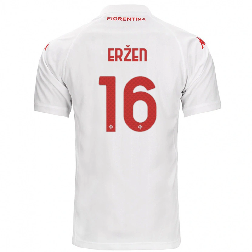 Danxen Kid Kaja Eržen #16 White Away Jersey 2024/25 T-Shirt