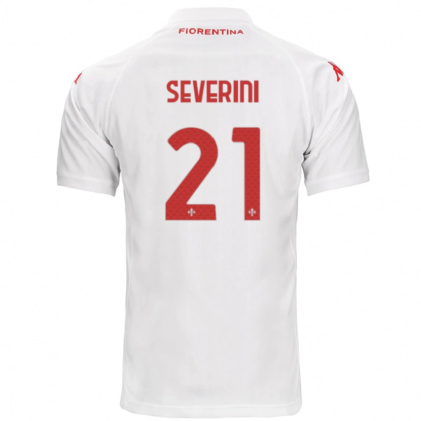 Danxen Kid Emma Severini #21 White Away Jersey 2024/25 T-Shirt