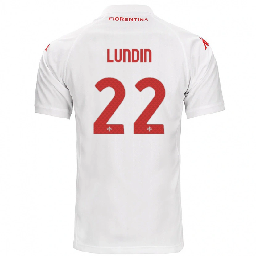 Danxen Kid Karin Lundin #22 White Away Jersey 2024/25 T-Shirt