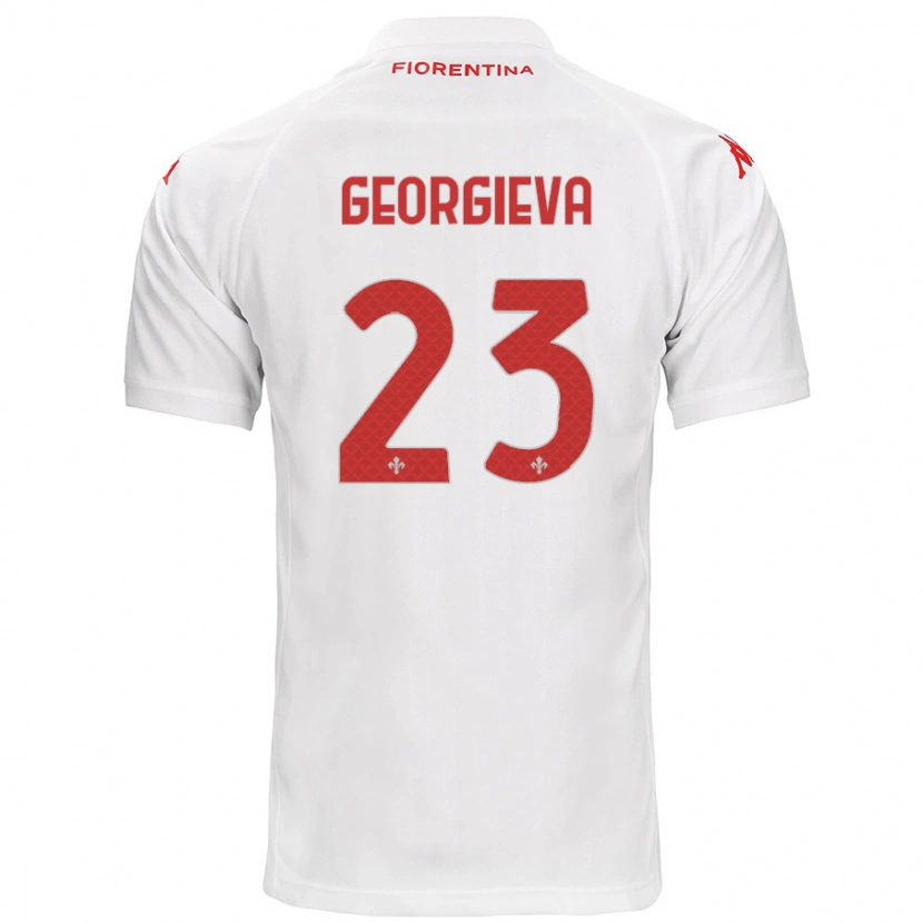 Danxen Kid Marina Georgieva #23 White Away Jersey 2024/25 T-Shirt