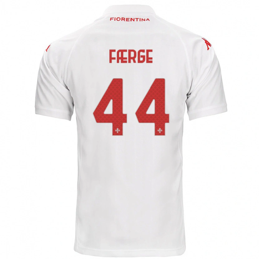 Danxen Kid Emma Færge #44 White Away Jersey 2024/25 T-Shirt