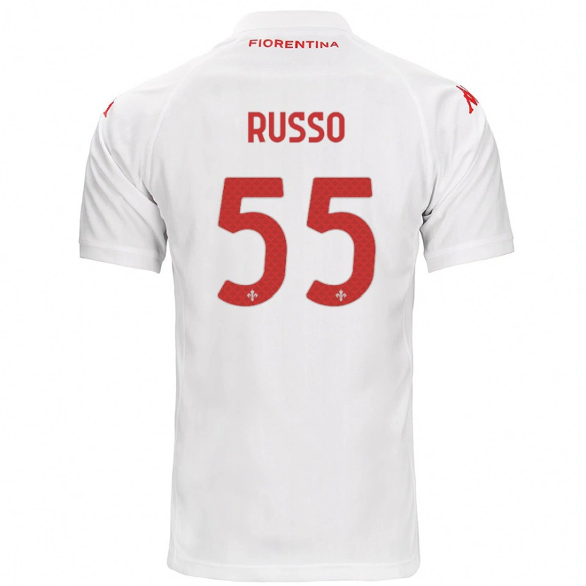 Danxen Kid Federica Russo #55 White Away Jersey 2024/25 T-Shirt