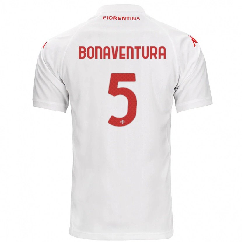 Danxen Kid Giacomo Bonaventura #5 White Away Jersey 2024/25 T-Shirt