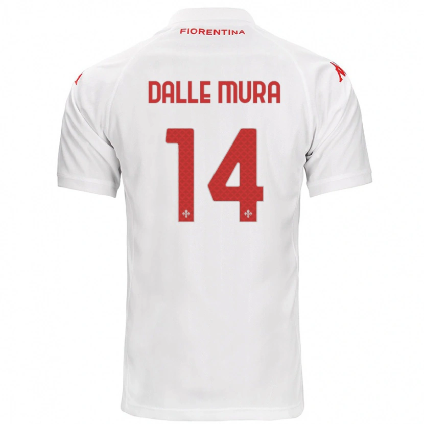 Danxen Kid Christian Dalle Mura #14 White Away Jersey 2024/25 T-Shirt