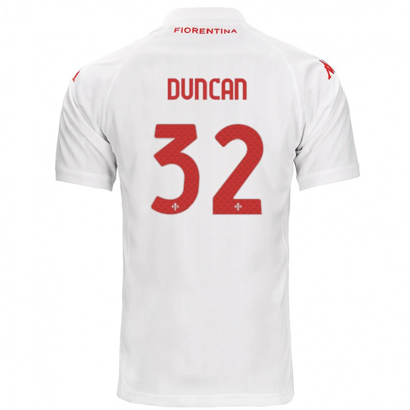 Danxen Kid Alfred Duncan #32 White Away Jersey 2024/25 T-Shirt