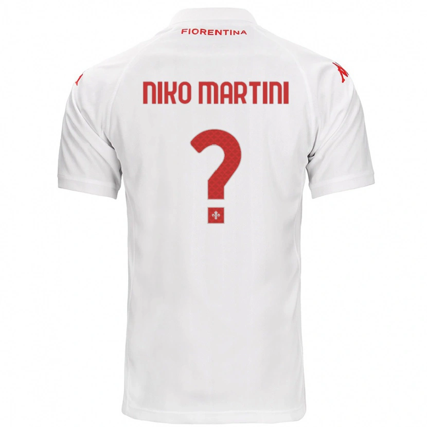 Danxen Kid Niko Martini #0 White Away Jersey 2024/25 T-Shirt