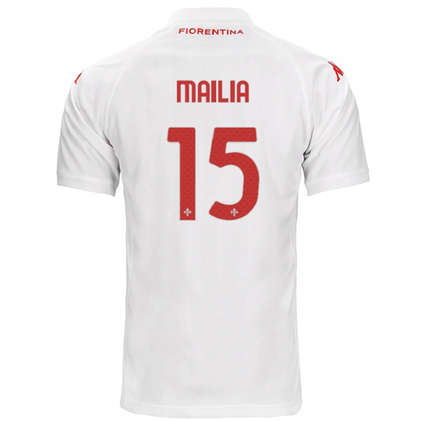 Danxen Kid Siria Mailia #15 White Away Jersey 2024/25 T-Shirt