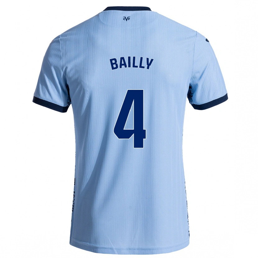 Danxen Kid Eric Bailly #4 Sky Blue Away Jersey 2024/25 T-Shirt