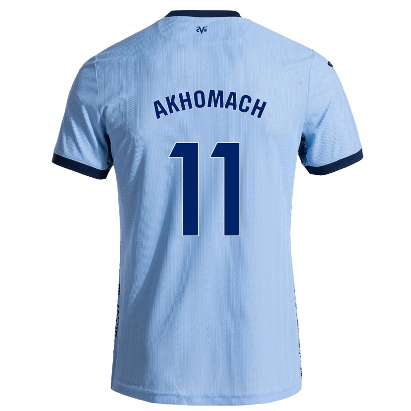 Danxen Kid Ilias Akhomach #11 Sky Blue Away Jersey 2024/25 T-Shirt