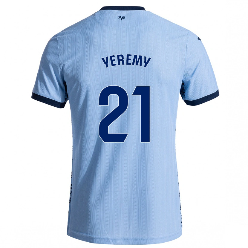 Danxen Kid Yéremy Pino #21 Sky Blue Away Jersey 2024/25 T-Shirt