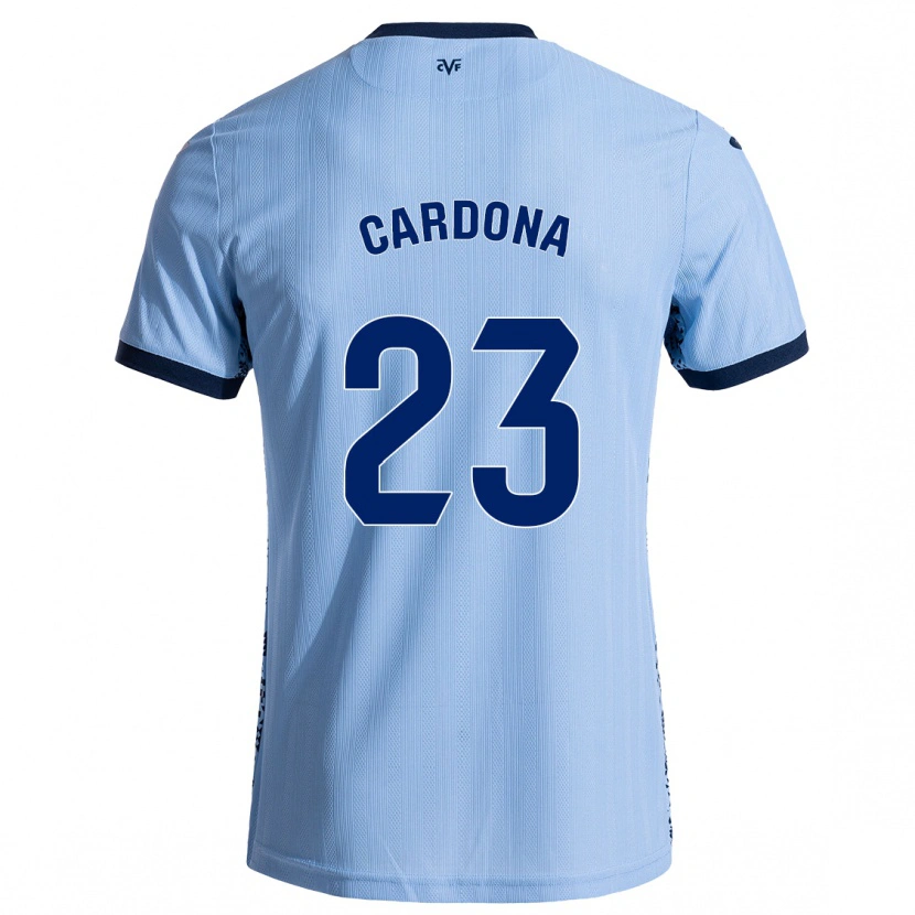 Danxen Kid Sergi Cardona #23 Sky Blue Away Jersey 2024/25 T-Shirt