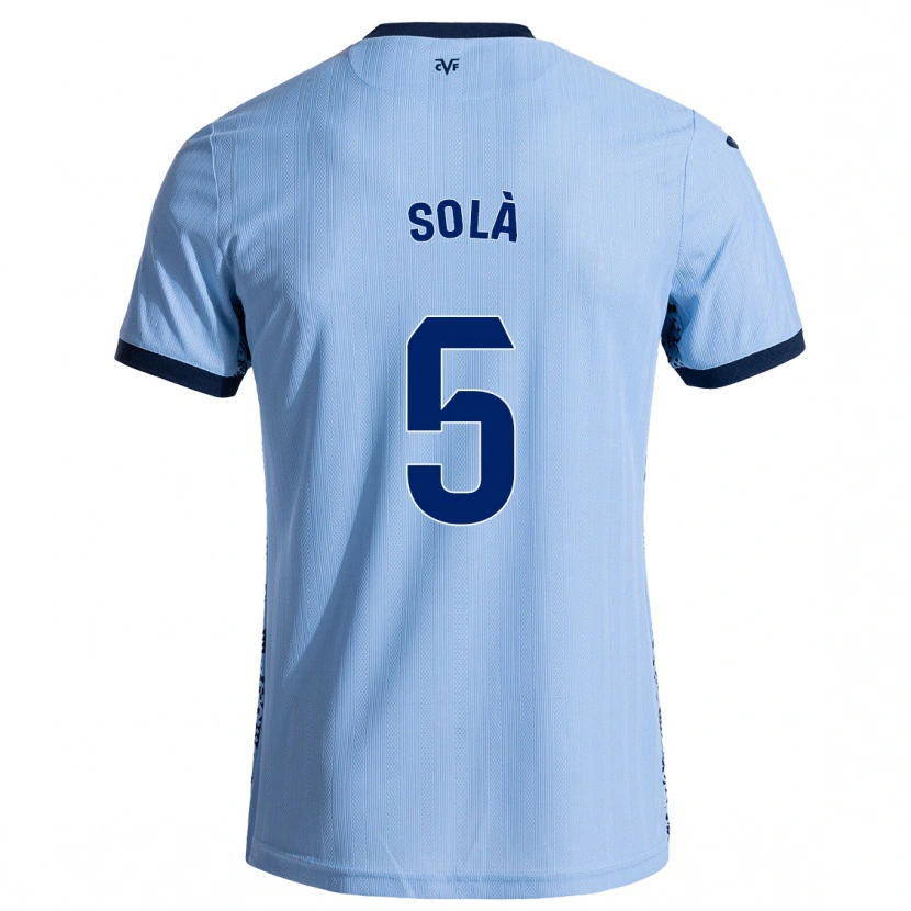 Danxen Kid Arnau Solà #5 Sky Blue Away Jersey 2024/25 T-Shirt