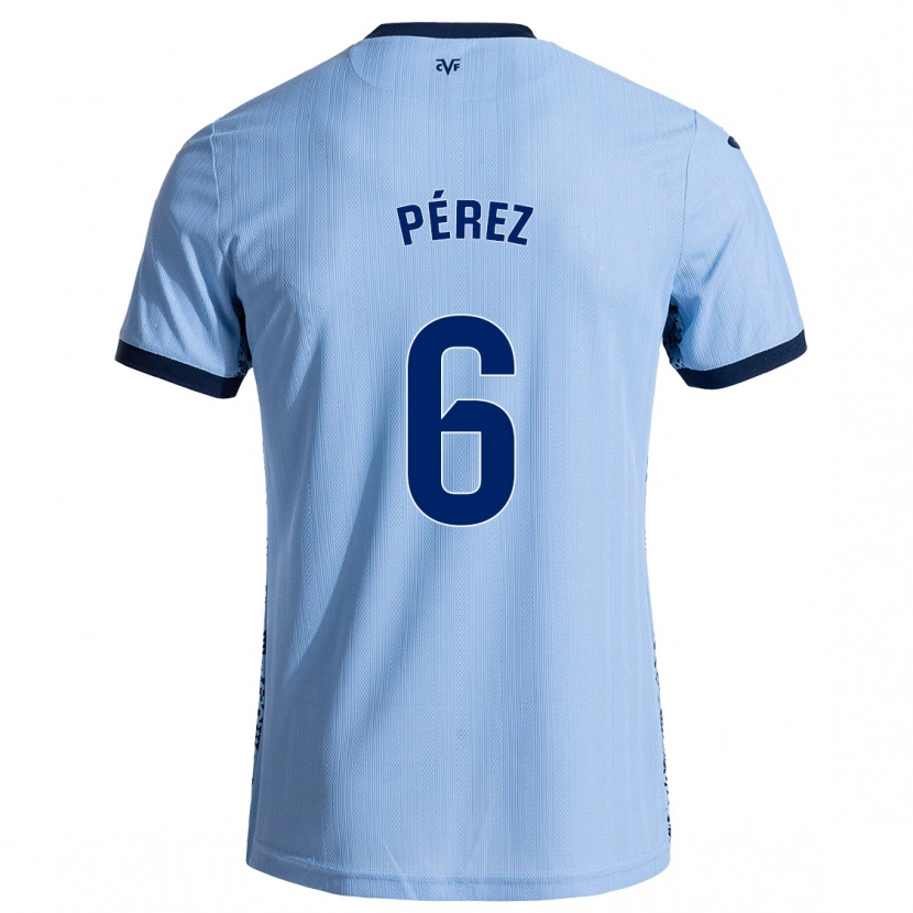 Danxen Kid Hugo Pérez #6 Sky Blue Away Jersey 2024/25 T-Shirt