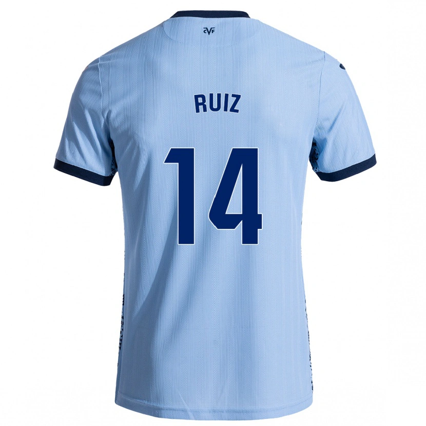 Danxen Kid Adri Ruiz #14 Sky Blue Away Jersey 2024/25 T-Shirt