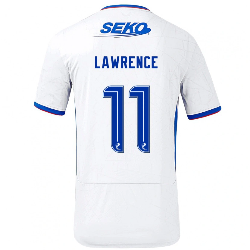 Danxen Kid Tom Lawrence #11 White Blue Away Jersey 2024/25 T-Shirt