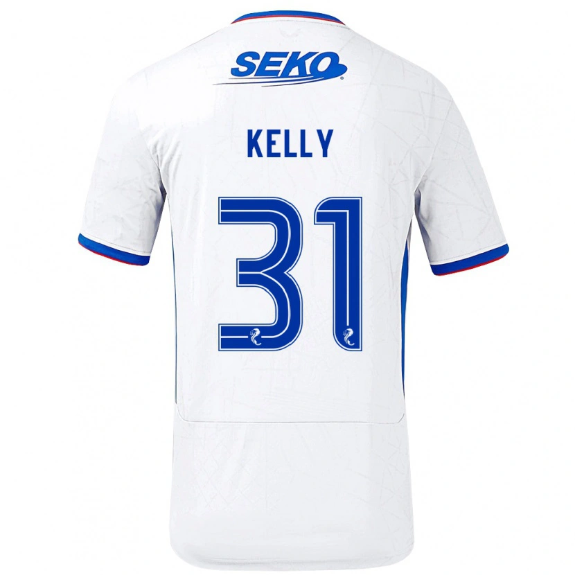 Danxen Kid Liam Kelly #31 White Blue Away Jersey 2024/25 T-Shirt