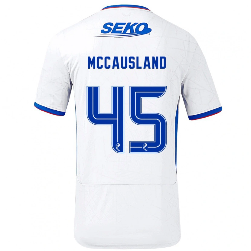 Danxen Kid Ross Mccausland #45 White Blue Away Jersey 2024/25 T-Shirt