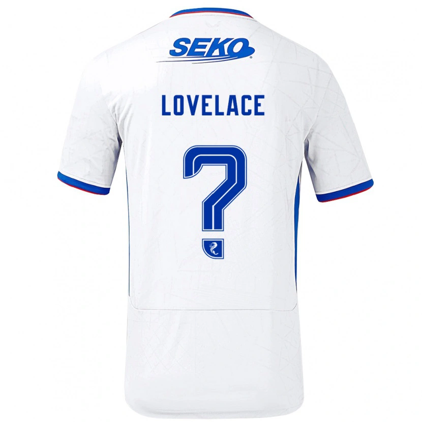 Danxen Kid Zak Lovelace #0 White Blue Away Jersey 2024/25 T-Shirt