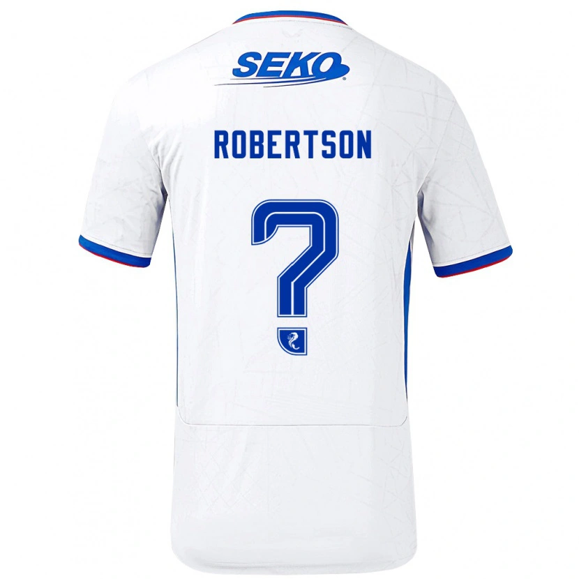 Danxen Kid Kerr Robertson #0 White Blue Away Jersey 2024/25 T-Shirt