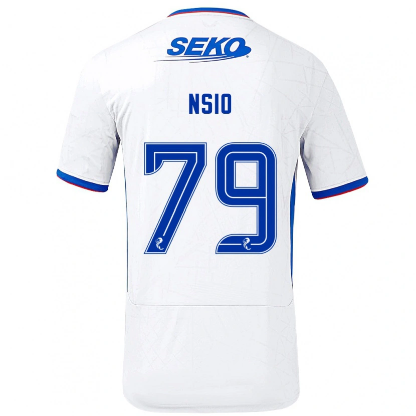 Danxen Kid Paul Nsio #79 White Blue Away Jersey 2024/25 T-Shirt