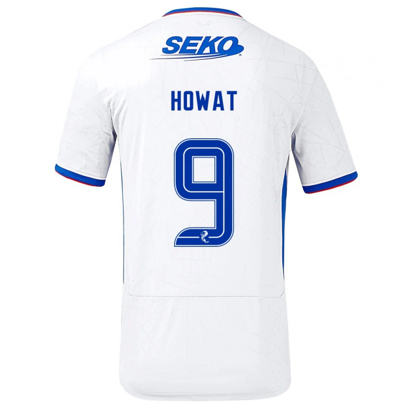 Danxen Kid Kirsty Howat #9 White Blue Away Jersey 2024/25 T-Shirt