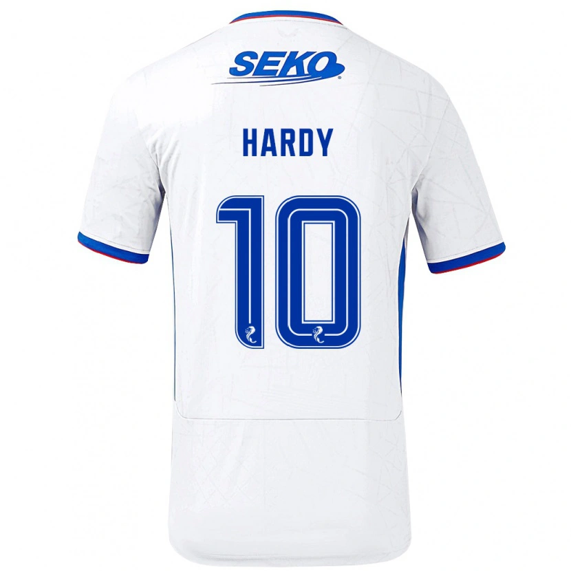 Danxen Kid Rio Hardy #10 White Blue Away Jersey 2024/25 T-Shirt