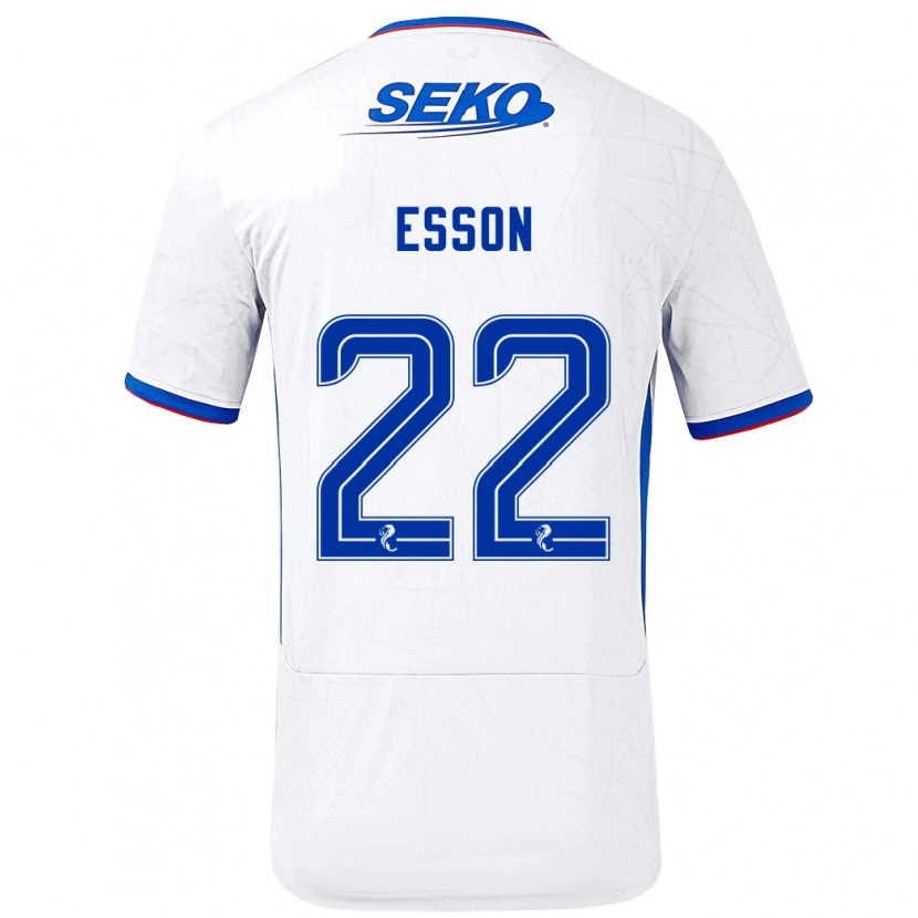 Danxen Kid Victoria Esson #22 White Blue Away Jersey 2024/25 T-Shirt