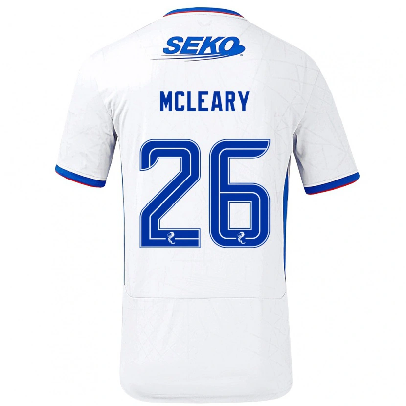 Danxen Kid Jodi Mcleary #26 White Blue Away Jersey 2024/25 T-Shirt