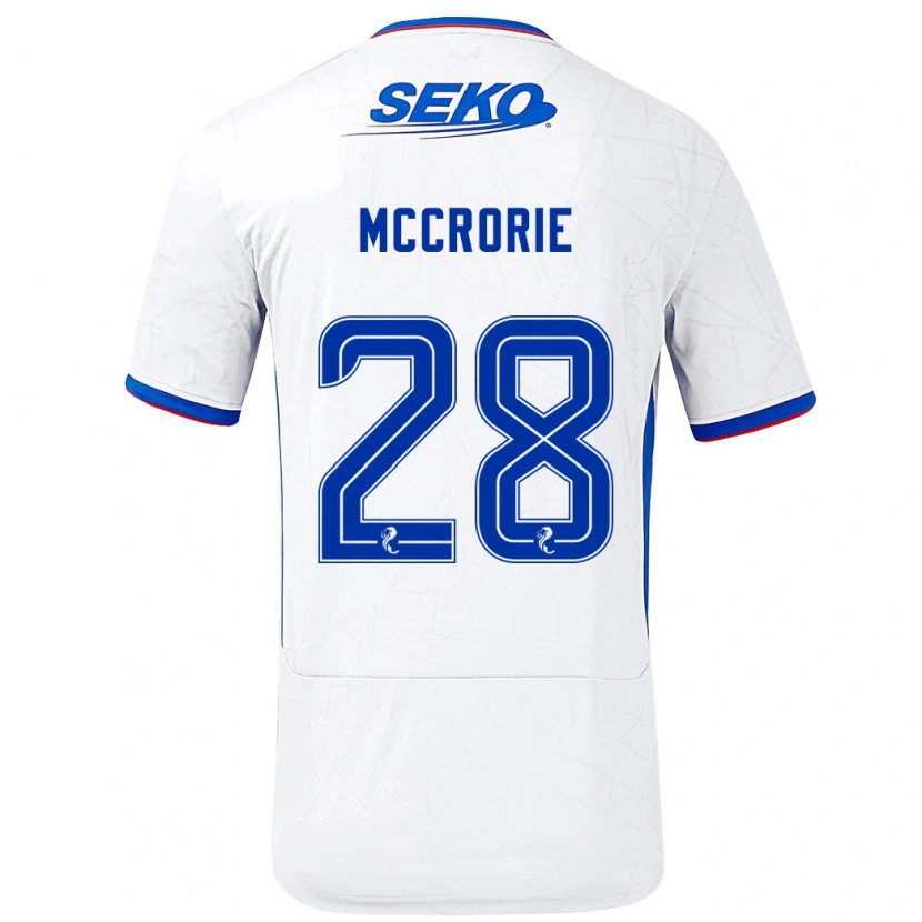 Danxen Kid Robby Mccrorie #28 White Blue Away Jersey 2024/25 T-Shirt