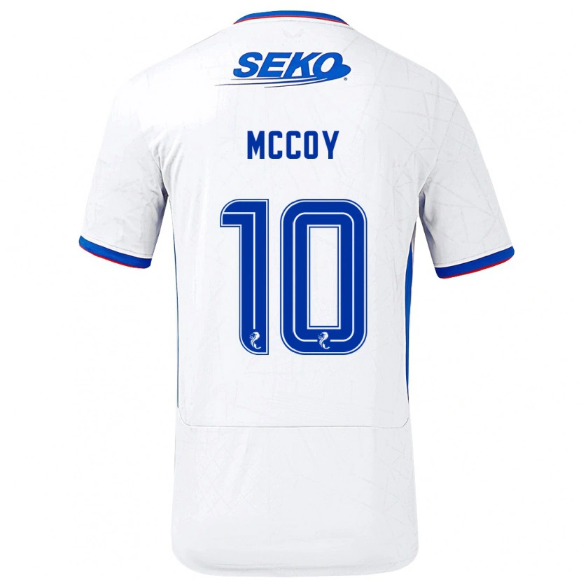 Danxen Kid Kayla Mccoy #10 White Blue Away Jersey 2024/25 T-Shirt