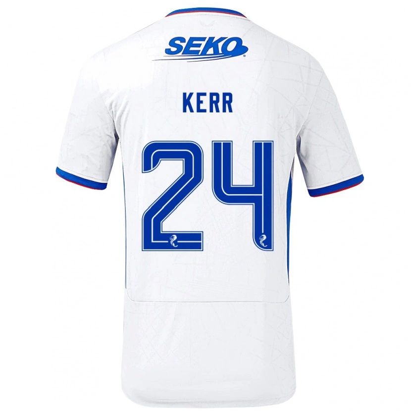 Danxen Kid Samantha Mary Kerr #24 White Blue Away Jersey 2024/25 T-Shirt