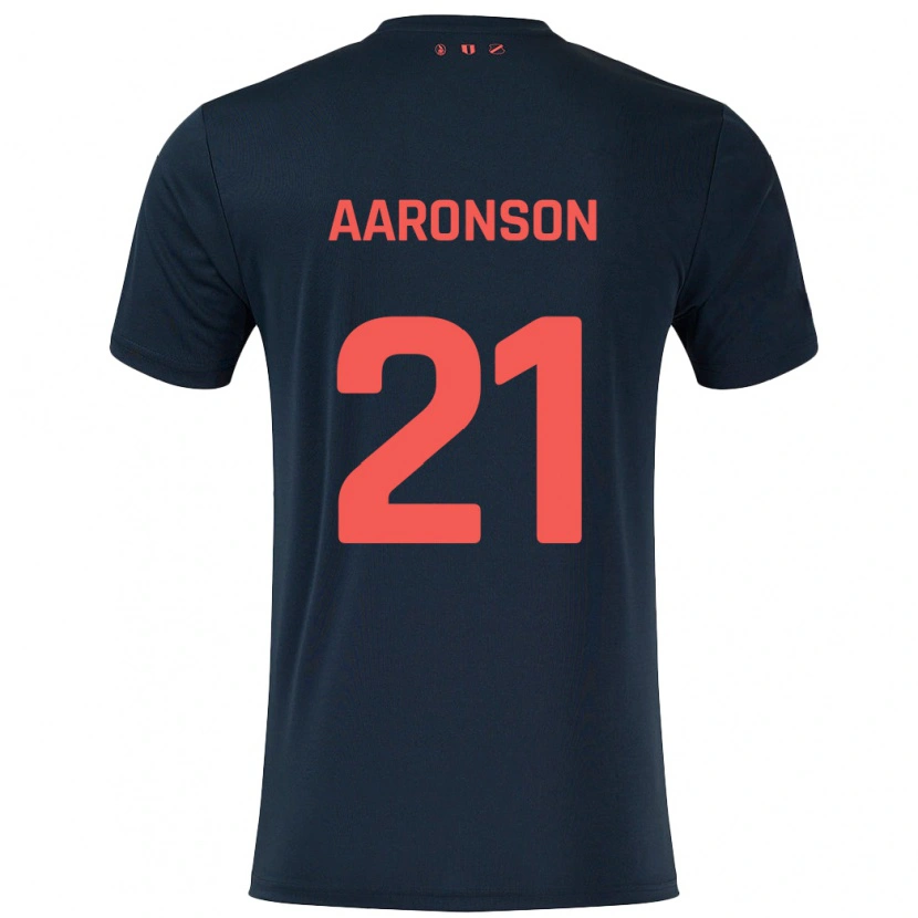 Danxen Kid Paxten Aaronson #21 Black Red Away Jersey 2024/25 T-Shirt