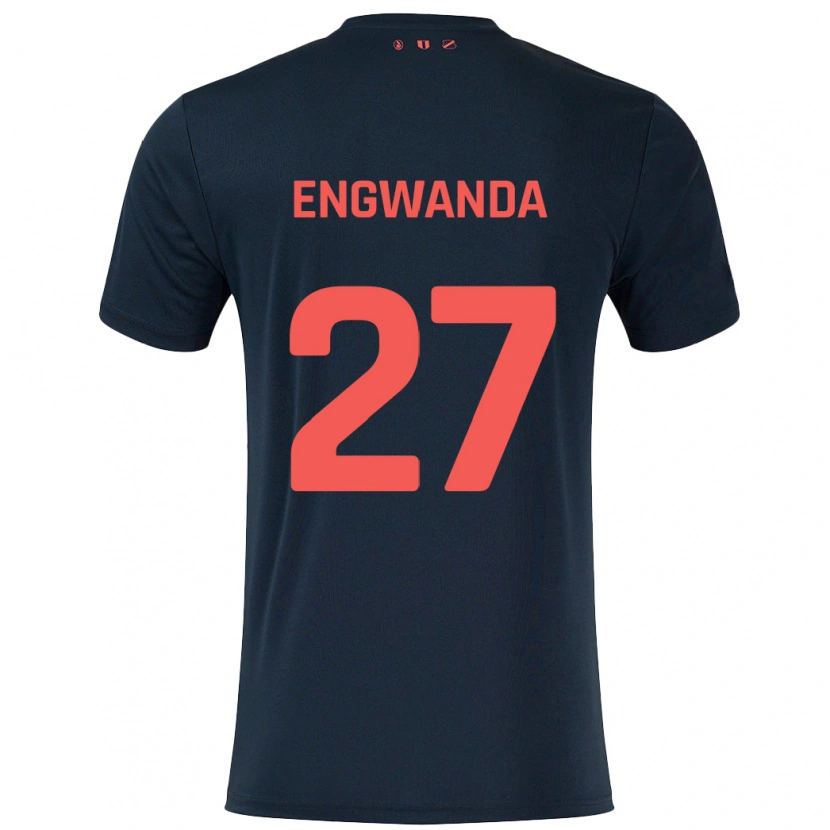 Danxen Kid Alonzo Engwanda #27 Black Red Away Jersey 2024/25 T-Shirt