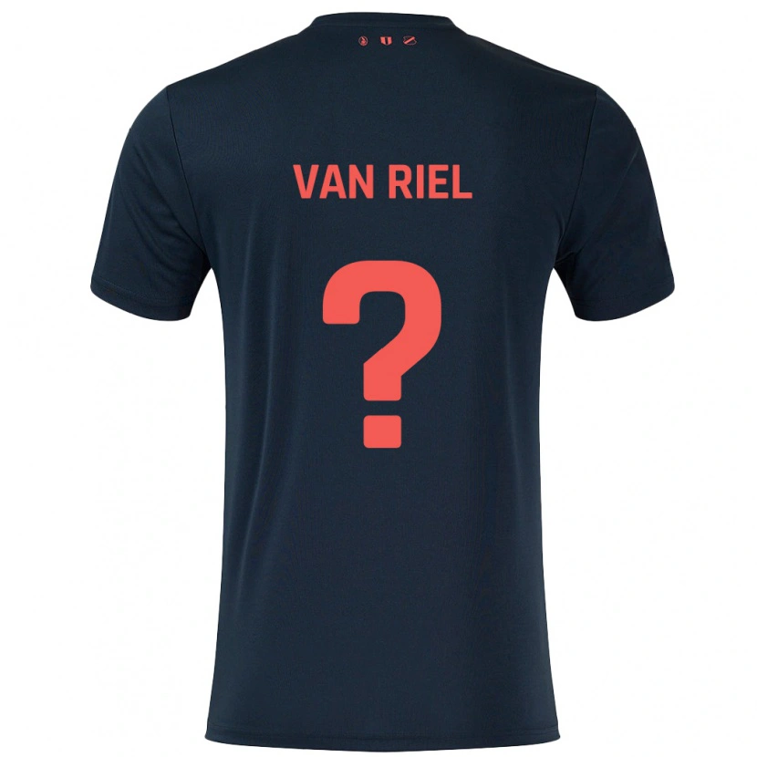 Danxen Kid Jesper Van Riel #0 Black Red Away Jersey 2024/25 T-Shirt