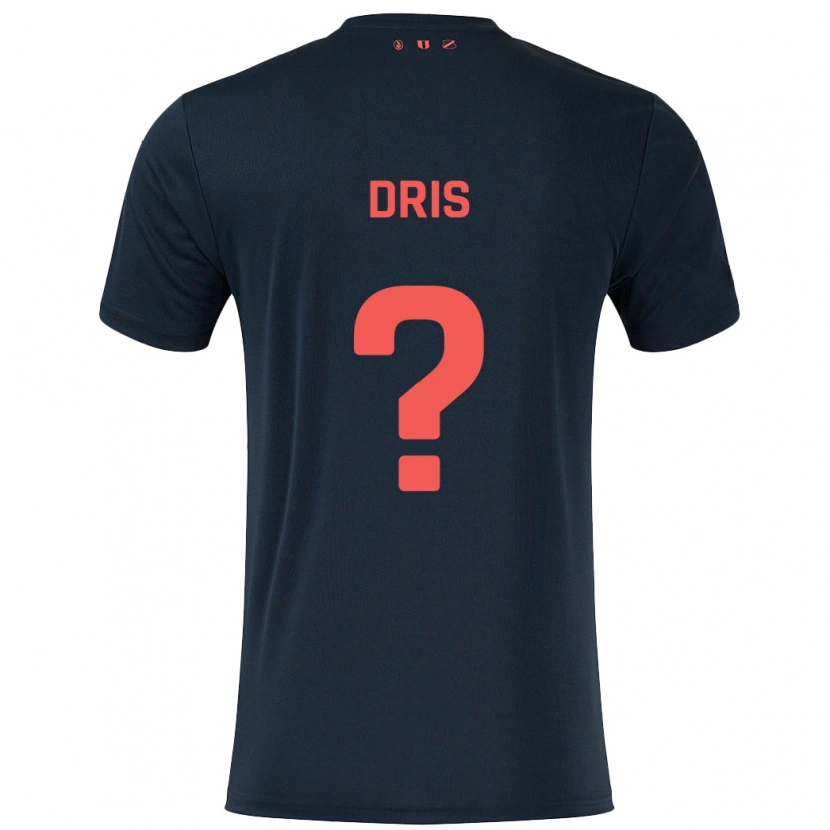 Danxen Kid Sofiane Dris #0 Black Red Away Jersey 2024/25 T-Shirt