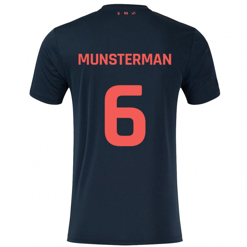 Danxen Kid Marthe Munsterman #6 Black Red Away Jersey 2024/25 T-Shirt