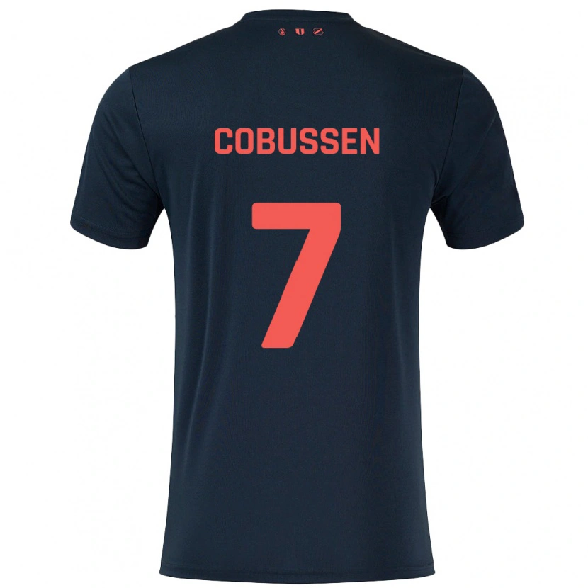 Danxen Kid Sophie Cobussen #7 Black Red Away Jersey 2024/25 T-Shirt