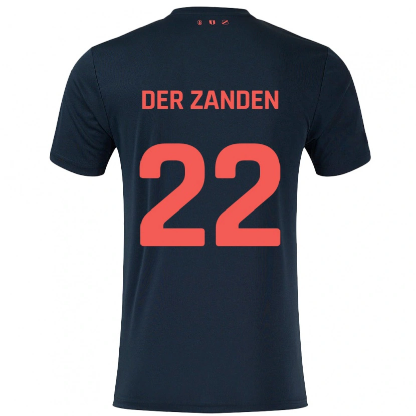 Danxen Kid Iise Van Der Zanden #22 Black Red Away Jersey 2024/25 T-Shirt