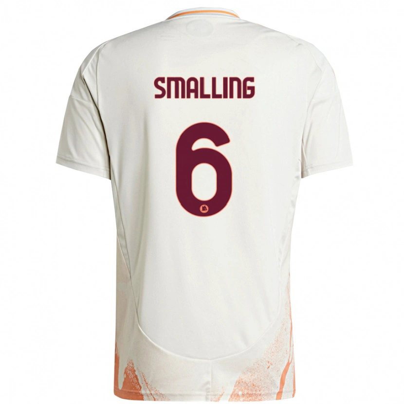 Danxen Kid Chris Smalling #6 Cream White Orange Away Jersey 2024/25 T-Shirt