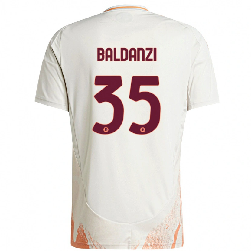 Danxen Kid Tommaso Baldanzi #35 Cream White Orange Away Jersey 2024/25 T-Shirt