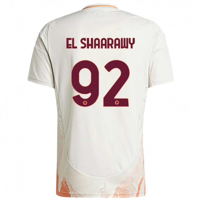 Danxen Kid Stephan El Shaarawy #92 Cream White Orange Away Jersey 2024/25 T-Shirt