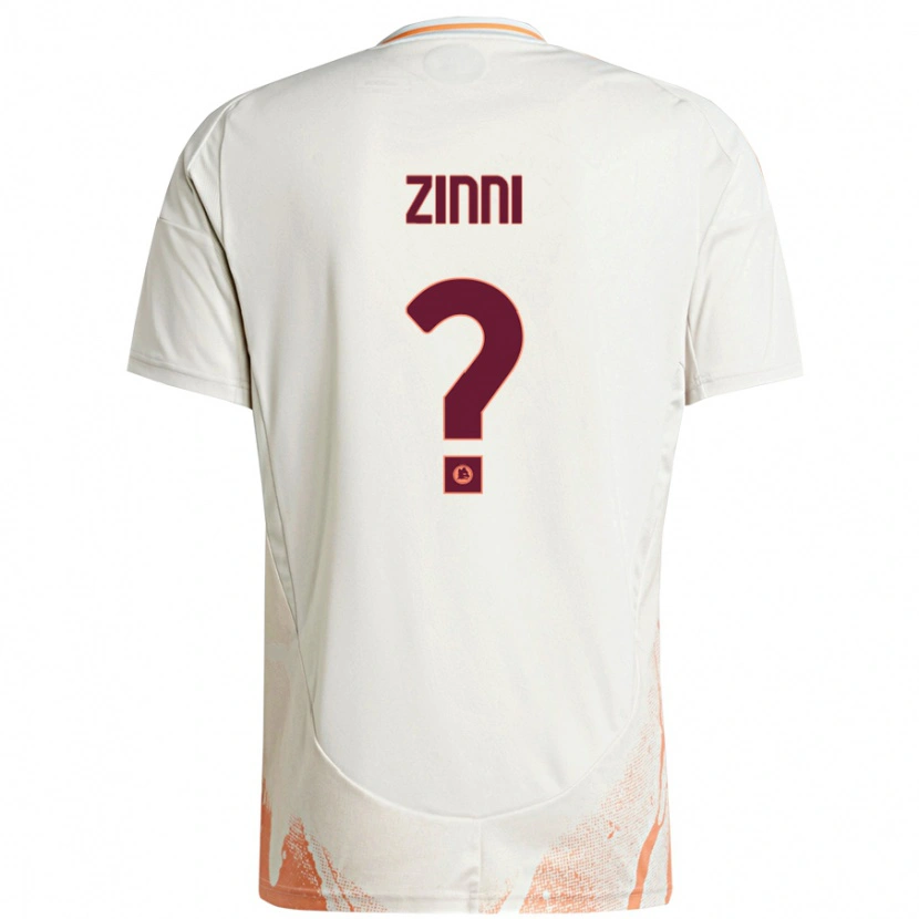 Danxen Kid Raul Zinni #0 Cream White Orange Away Jersey 2024/25 T-Shirt