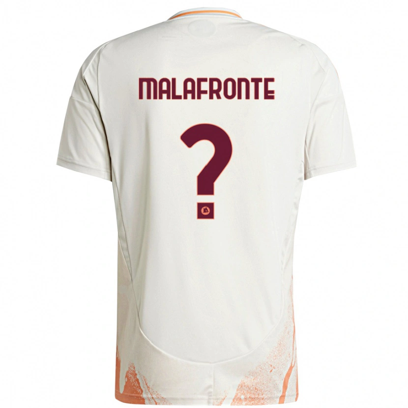 Danxen Kid Matteo Malafronte #0 Cream White Orange Away Jersey 2024/25 T-Shirt