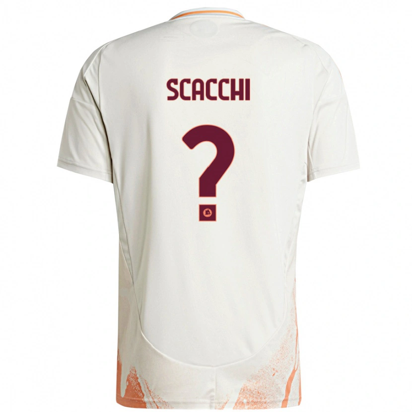 Danxen Kid Manuel Scacchi #0 Cream White Orange Away Jersey 2024/25 T-Shirt