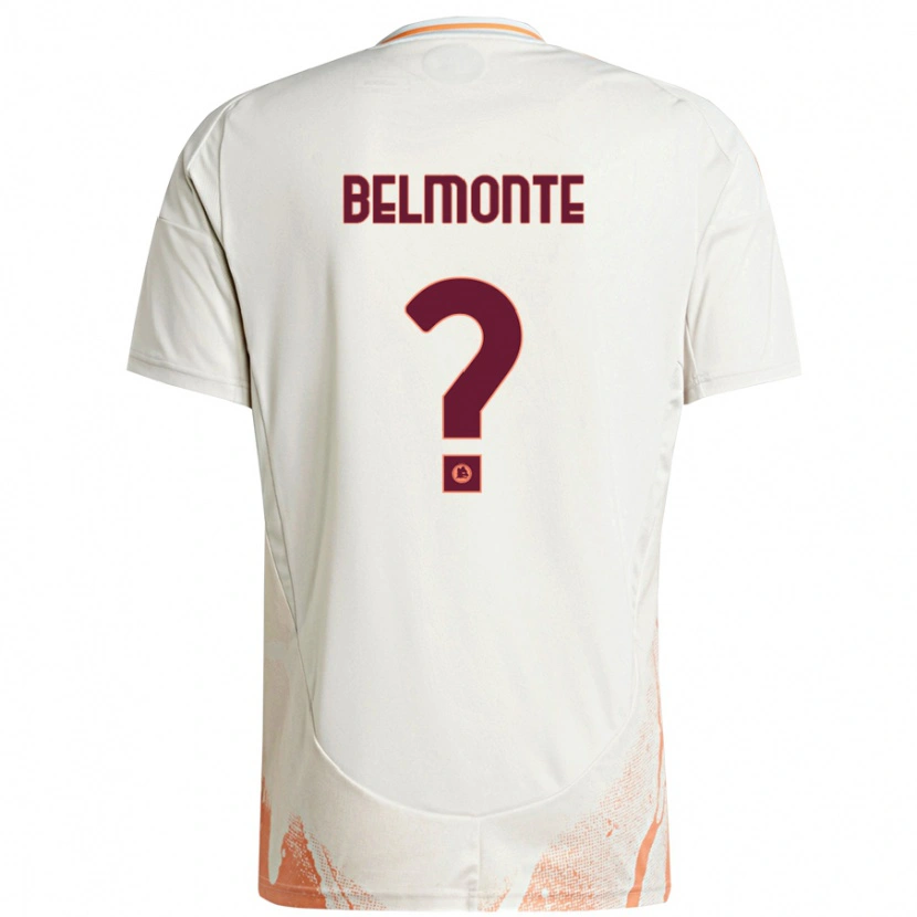 Danxen Kid Samuele Belmonte #0 Cream White Orange Away Jersey 2024/25 T-Shirt