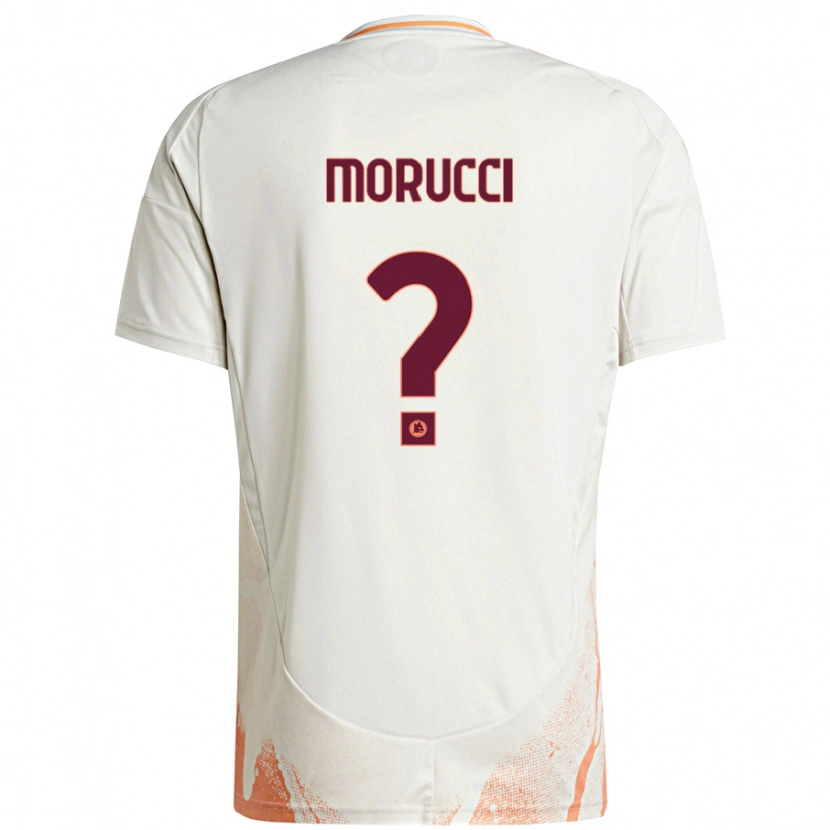 Danxen Kid Edoardo Morucci #0 Cream White Orange Away Jersey 2024/25 T-Shirt