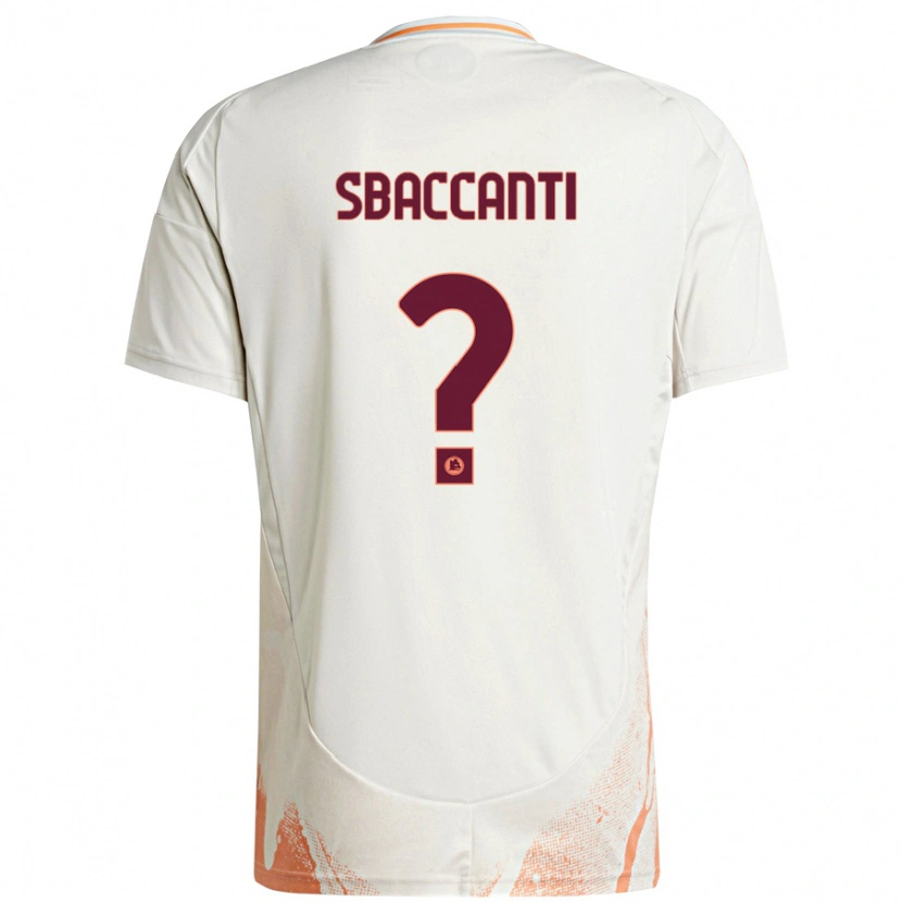 Danxen Kid Christian Sbaccanti #0 Cream White Orange Away Jersey 2024/25 T-Shirt